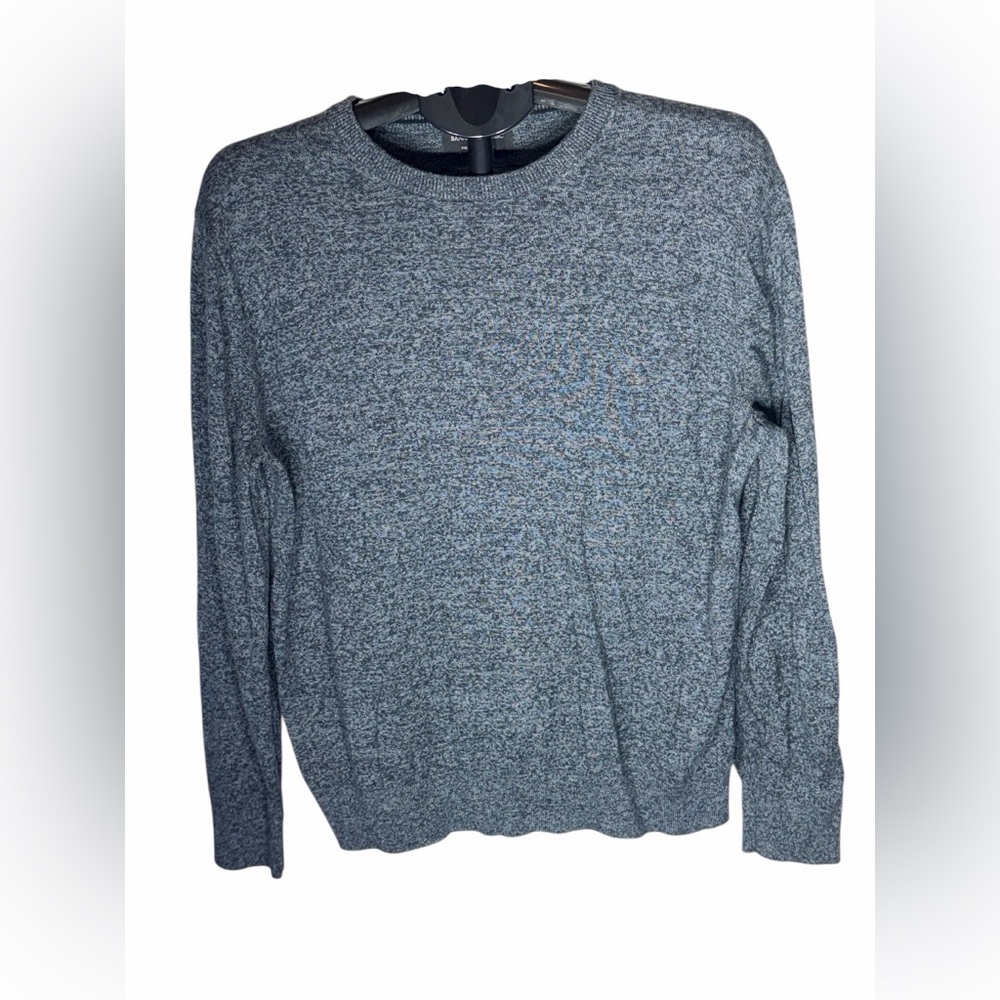 Banana Republic Women's Blue Heather Crewneck Sweater Large